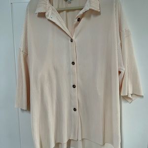 Cream Button Up